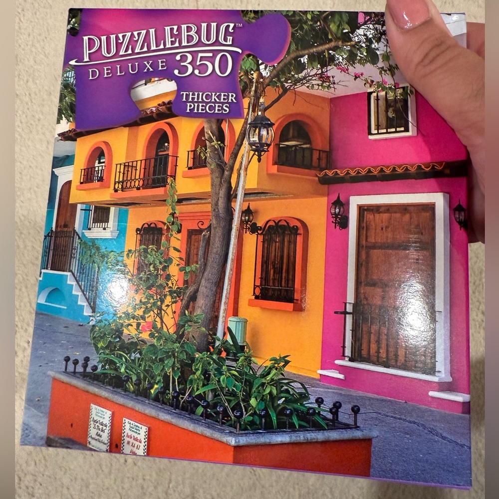 Deluxe 350-Piece Colorful Mexican Street Puzzle